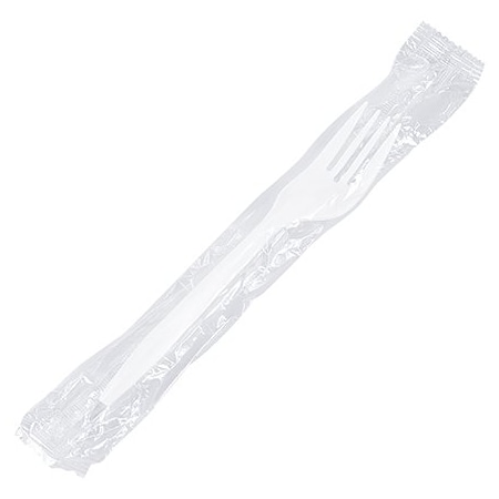 Bsc Preferred Individually Wrapped White Plastic Forks, 1000PK BUY03997406